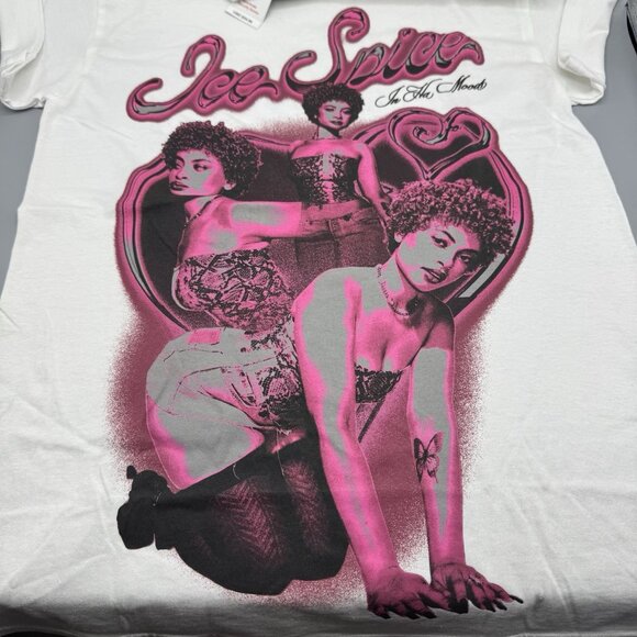 Ice Spice In Ha Mood Rap Promo T-Shirt White SMALL New - Picture 2 of 6